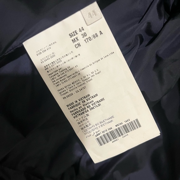 MIU MIU Down Puffer Jacket Coat in Black Size IT 44 / US 8 - Picture 8 of 11